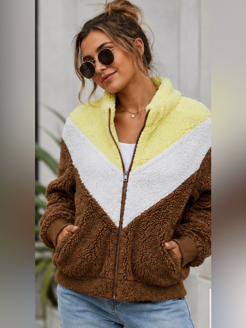 UGG Unisex Sherpa Fleece Jacket 🤎💛🤍